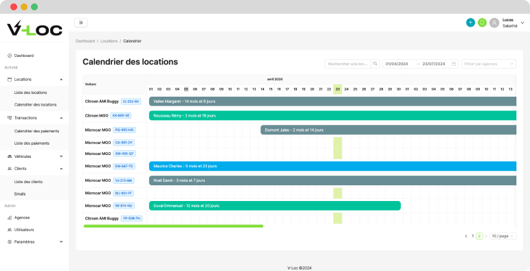 Site web V-Loc Fleet